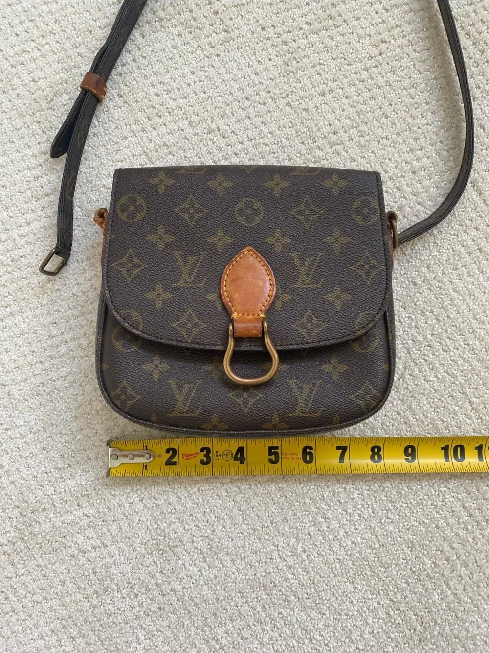 Louis Vuitton Saint Cloud Monogram Crossbody in Brown and Tan